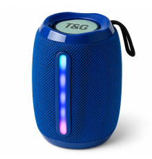 Bluetooth колонка з зарядкою від usb TG653, Колонка блютуз світлова Бездротова bluetooth ZC-35