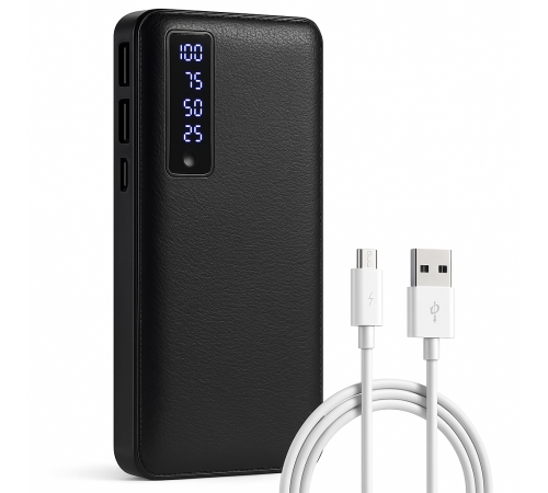 Портативное Зарядное Устройство Павербанк 50000 mAh 3хUSB Power Bank Smart Tech Black SX-97