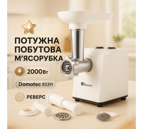 Универсальная мясорубка измельчитель Domotec, Электро мясорубка-соковыжималка кухонная для дома FK-44