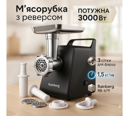 Електрична м'ясорубка нержавіюча, М'ясорубки нержавіюча сталь Побутова кухонна 'ясорубка електрична LX-47