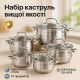 Набор кастрюль с неприлипающим покрытием, Кастрюли с прозрачными крышками, Набор посуды для дома AC-98