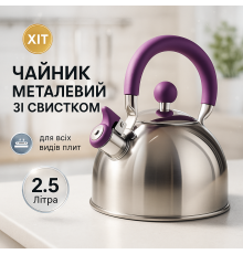 Сучасний чайник зі свистком, Чайник для газової комфорки Міцний зі свистком для кухні CN-32