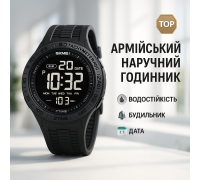 Годинник для туризму SKMEI 2155BKBK, Бюджетний спортивний годинник Армійський протиударний UR-86