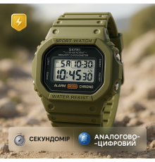 Цифровые часы для активного образа жизни SKMEI 1628AGWT, Часы туристические для выживания GT-70