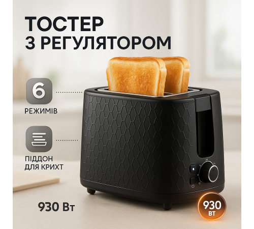 Сендвіч-тостер для грінок Domotec MS-508 930Вт, Тостер з підйомником для маленьких скибочок WA-98