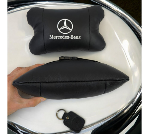Подарок водителю Mercedes-Benz, Автоподушка для шеи на подголовники, Подушка для поддержания шеи в авто BQ-92