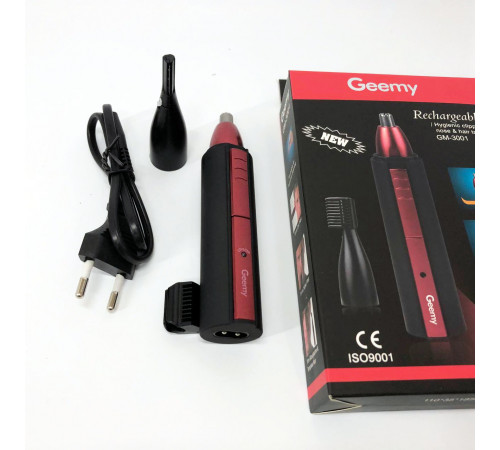 скронь і шиї Gemei GM-3001, Тример чоловічий для носа і вух брів, Тример для носа волосся бритва KT-91 за 332 грн