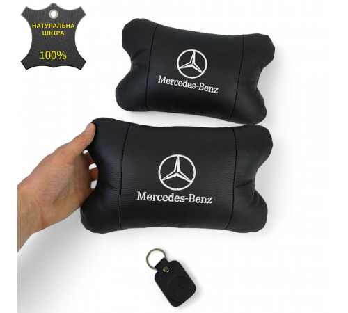 Подарок водителю Mercedes-Benz, Автоподушка для шеи на подголовники, Подушка для поддержания шеи в авто BQ-92