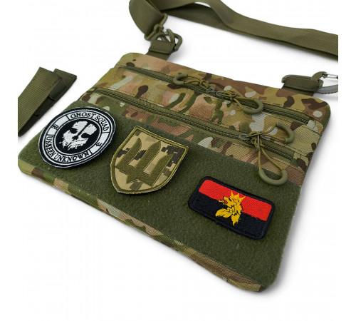 Сумка через плечо военная маскировка, Качественная тактическая сумка с кобурой Мужская кроссбоди KX-86