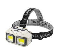 Фонарь на голову для бега Bailong HX-816 2COB(white+red), Фонарь на голову для зсу MN-47