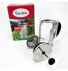 Чайник заварник Con Brio CB-5535 350 мл, Стильный френч-пресс для чая и кофе, Френч-пресс с ручкой KR-77