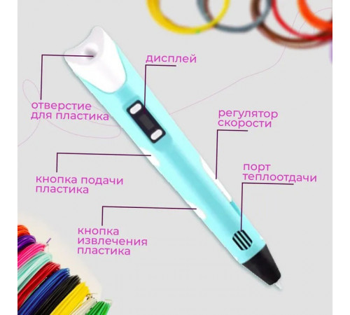 Крута 3d ручка, Акумуляторна 3д ручка, 3D-ручка, 3D Pen, Оригінальна 3d ручка Дитяча 3d BQ-30 за 575 грн