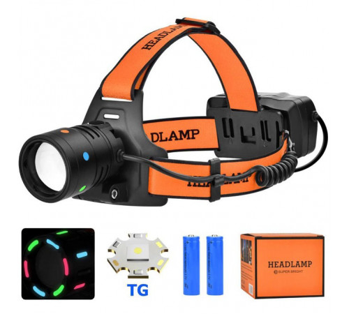 Led headlamp налобный фонарь BL-T210, Налобный фонарик с usb зарядкой, Фонарик на голову для альпинизма RL-35