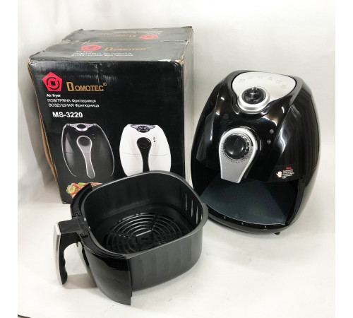 Аэрогриль мультипечь для приготовления без масла Domotec MS-3220 1300Вт 4.5л, Настольная фритюрница NS-65