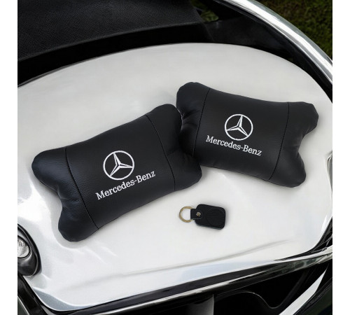 Подарок водителю Mercedes-Benz, Автоподушка для шеи на подголовники, Подушка для поддержания шеи в авто BQ-92