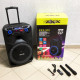 Музыкальная колонка с Bluetooth и флешкой, Караоке колонка с двумя микрофонами Мощная громкая SI-46