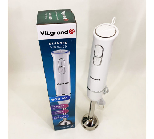 Блендер с защитой от разбрызгивания ViLgrand VBH6209 600 Вт, Блендер для детского питания пюре LU-11