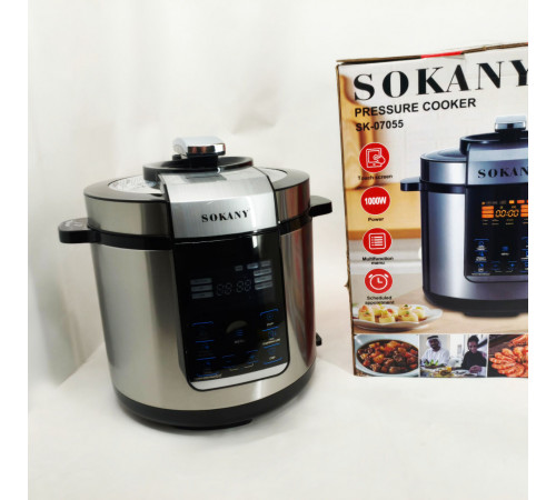 Електрична мультиварка-скороварка для кухні, Багатофункціональна мультиварка для дому EV-64