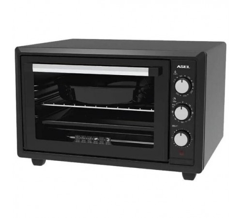 Мини духовка электрическая ASEL AF-34-23 1500 Вт 34 Л, Мини печка, Духовая печь, Електродуховки OB-70