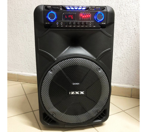 Музыкальная колонка с Bluetooth и флешкой, Караоке колонка с двумя микрофонами Мощная громкая SI-46