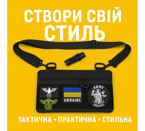 Мужская стеганая сумка через плечо, Сумки мужские тактические, Мужская сумка-слинг тактическая хаки WY-92