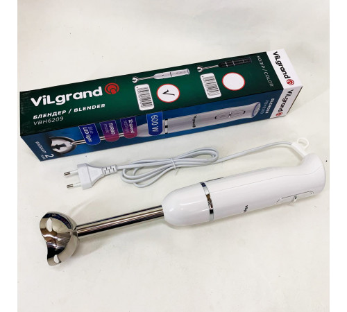 Блендер с защитой от разбрызгивания ViLgrand VBH6209 600 Вт, Блендер для детского питания пюре LU-11