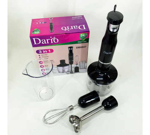 Гарний занурювальний блендер для дому Dario DB0847 800 Вт, Блендер для пюре і коктейлів ZN-56