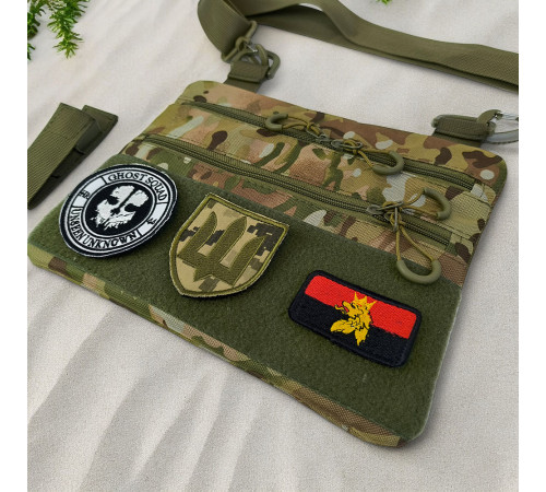Сумка через плечо военная маскировка, Качественная тактическая сумка с кобурой Мужская кроссбоди KX-86