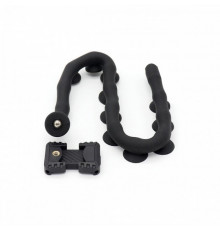 Гнучкий тримач для телефону з універсальними присосками Cute Worm Lazy Holder. Колір: чорний WG-25