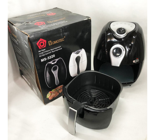 Аэрогриль мультипечь для приготовления без масла Domotec MS-3220 1300Вт 4.5л, Настольная фритюрница NS-65