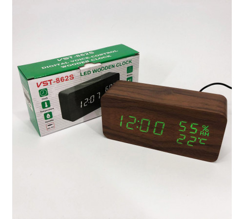 LED настільний годинник, Настільний годинник з автоматичним підсвічуванням класний UX-78