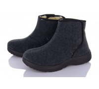 Ботинки бурки мужские теплые зимние черные войлок на овчине 45/46