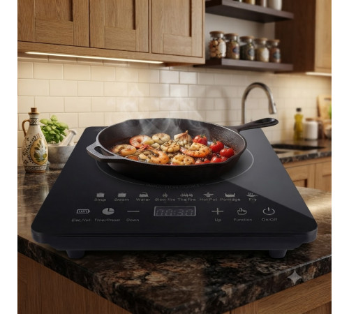 Інфрачервона плита Infrared Cooker R.8104 RAF / Плита із сенсорним керуванням / Електрична плита 2200 Вт