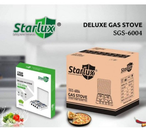 Газова плита STARLUX SGS-6004 на 4 конфорки