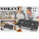 Плита Sokany SK-224 инфракрасная , на 2 конфорки, 2400 Вт (SK-224)