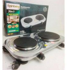 Настільна Електрична плитка на 2 конфорки Rainberg RB-007 3500W
