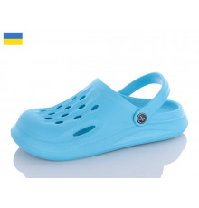 Жіночі крокси сабо блакитний