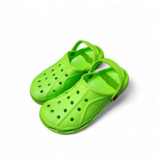 Кроксы резиновые силиконовые зеленый "Like Crocs" Sanlin