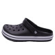 Крокси чорні сабо з великими дірками "Like Crocs" підліток.