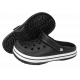 Крокси чорні сабо з великими дірками "Like Crocs" підліток.