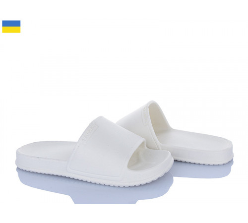 Белые женские шлепанцы ТМ пенка ЭВА
