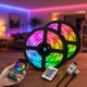 Гнучка світлодіодна стрічка RGB USB 15м / Стрічка на USB на монітор, меблі + пульт / LED стрічка від павербанку за 438 грн