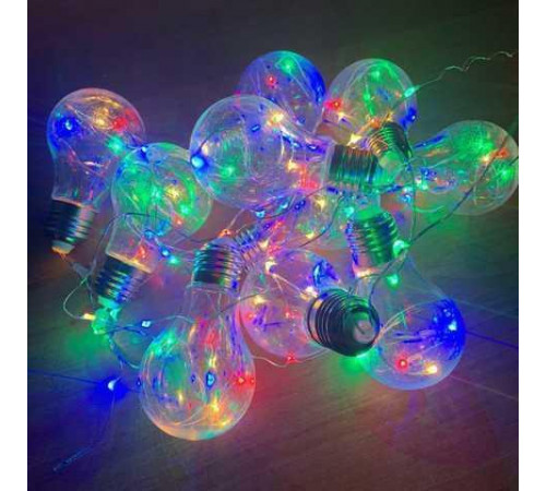 Гирлянда RD-9008 лампа Эдисона 75 LED 3,2 м Микс RGB