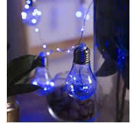 Синий Гирлянда RD-9008 лампа Эдисона 75 LED 3,2 м Микс RGB