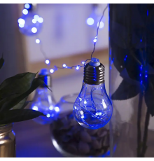 Синий Гирлянда RD-9008 лампа Эдисона 75 LED 3,2 м Микс RGB