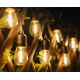 Ретро гирлянда на мощной солнечной батарее 5 м 15 лампочек Bulbs