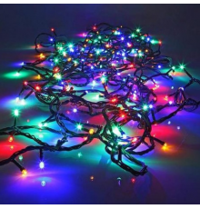 Светодиодная Гирлянда нить 301 led RGB разноцветная (черный провод)