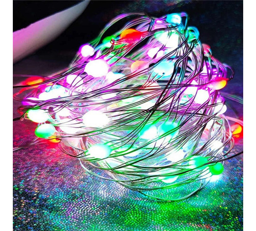 Новогодняя умная светодиодная гирлянда Encora Xmas Lights, 100LED, 10М с управлением через Bluetooth