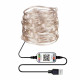 Новогодняя умная светодиодная гирлянда Encora Xmas Lights, 100LED, 10М с управлением через Bluetooth