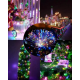 Уличная гирлянда с солнечной панелью / Светодиодные гирлянды с RGB подсветкой 10м 100LED (SFK-15)